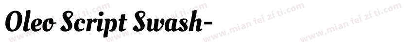 Oleo Script Swash字体转换